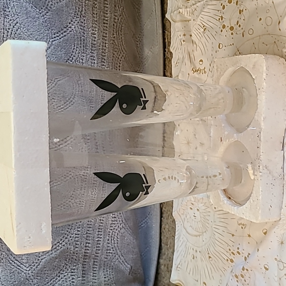 Playboy NIB Pilsner glasses